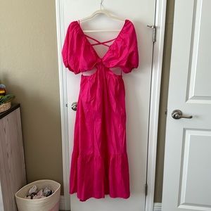 Pink maxi dress